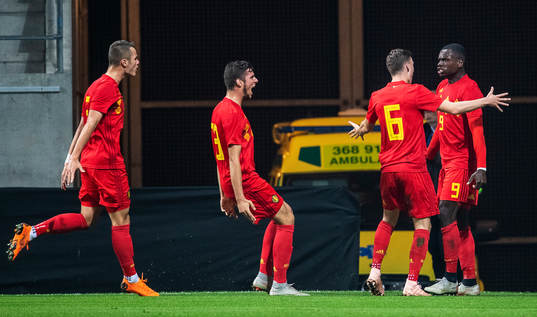 Nany Dimata of Belgium jubilates