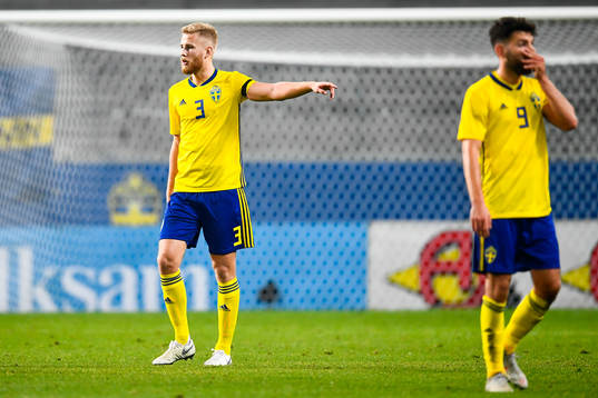 Filip Dagerstål and Erdal Rakip of Sweden  looks dejected
