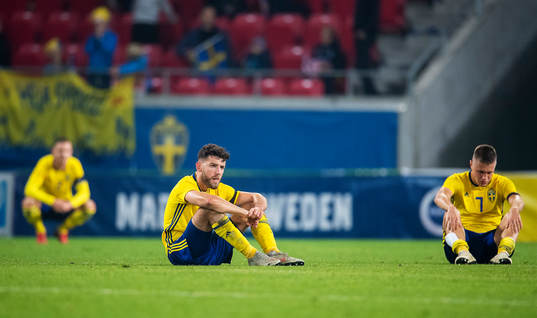 Linus Wahlqvist, Mattias Svanberg and Erdal Rakip of Sweden