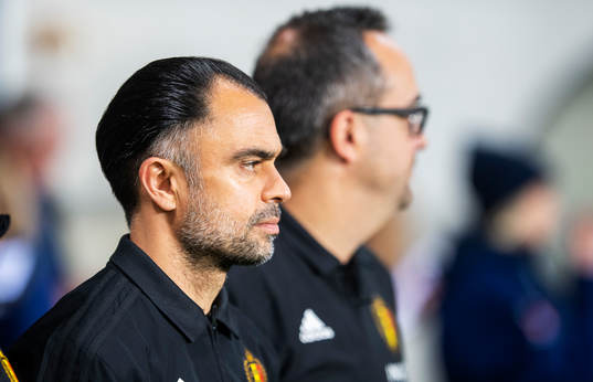 Head coach Johan Walem of Belgium