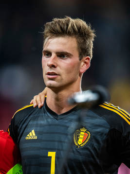 Goalkeeper Ortwin De Wolf of Belgium