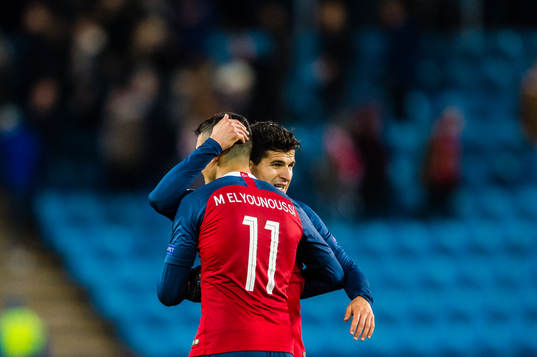 Mohamed Amine Elyounoussi and Tarik Elyounoussi of Norway