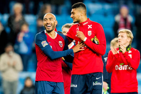 Haitam Aleesami and Bjørn Maars Johnsen of Norway