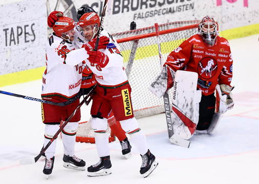 Modos Anton Karlström jublar