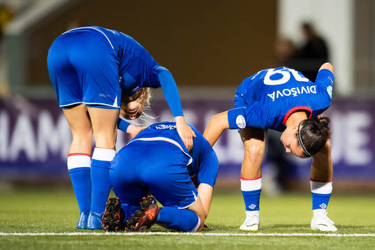 Slavia Eva Bartoňová skadades