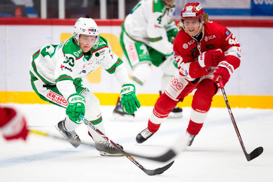 Rögles Samuel Jonsson och Timrås Oskar Drugge
