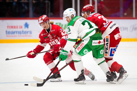Timrås Oskar Drugge och Rögles Lucas Elvenes