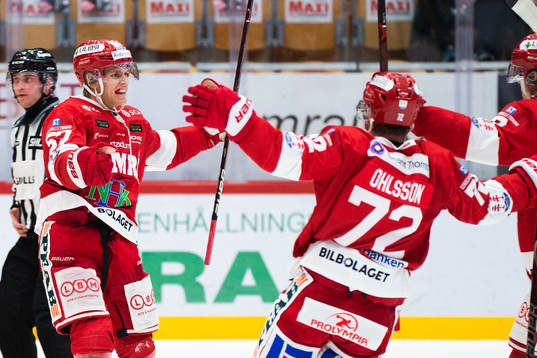 Timrås Anton Wedin jublar