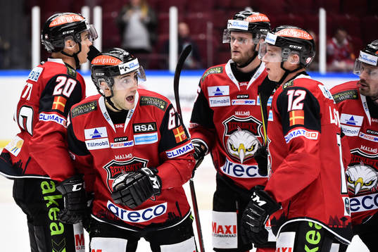 Malmö Redhawks Henrik Hetta, Konstantin Komarek, Kim