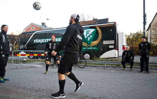 Färjestads Linus Johansson, Sebastian Erixon, Oskar Steen