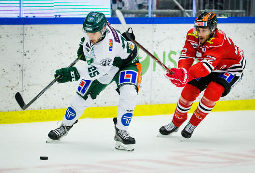 Färjestads Martin Johansson och Örebros Jonathan Andersson