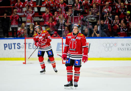 Örebros Glenn Gustafsson och Kalle Olsson deppar