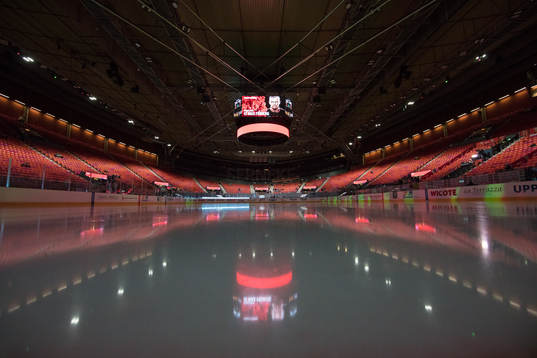 Scandinavium interiört innan ishockeymatchen i SHL mellan