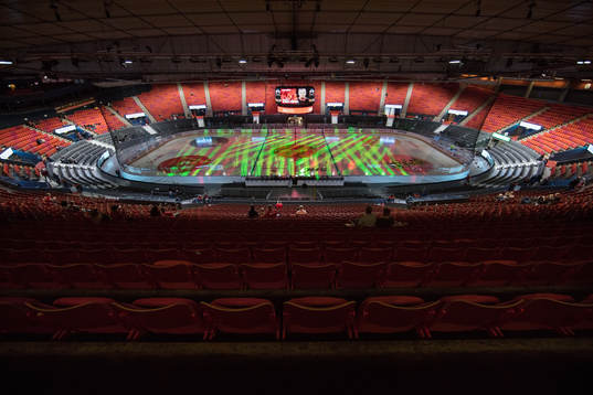 Scandinavium interiört innan ishockeymatchen i SHL mellan