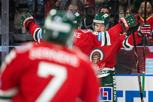 Frölundas Samuel Fagemo jublar