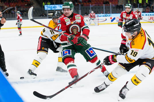 Frölundas Ponthus Westerholm mot Luleås Joonas Jalvanti
