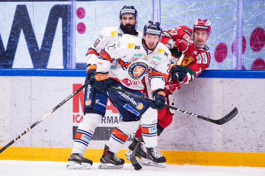 Växjös Daniel Rahimi och Växjös Martin Lundberg och