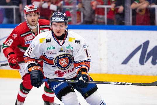 Växjös Julius Junttila ochMoras John Persson