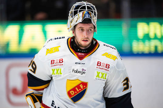 Djurgårdens målvakt Adam Reideborn deppar