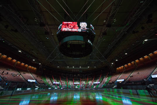Scandinavium interiört innan ishockeymatchen i SHL mellan