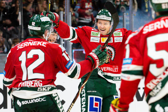 Frölundas Kristoffer Gunnarsson jublar