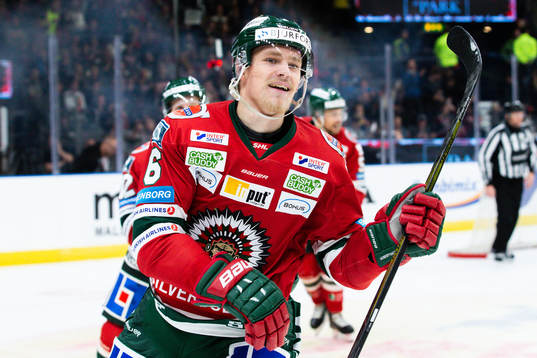 Frölundas Kristoffer Gunnarsson jublar