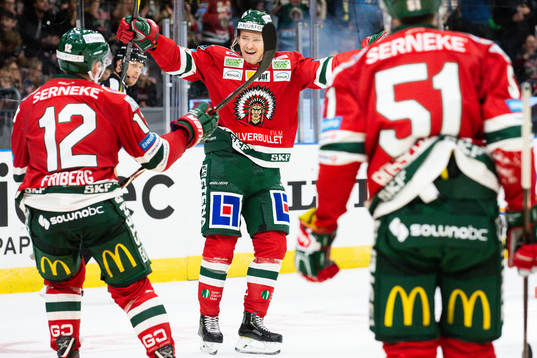 Frölundas Kristoffer Gunnarsson jublar