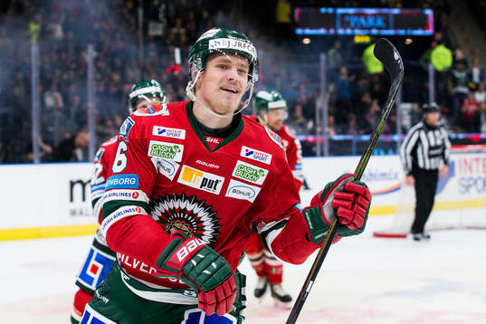 Frölundas Kristoffer Gunnarsson jublar
