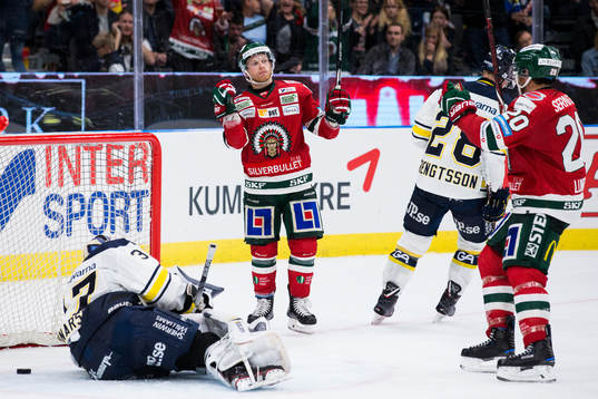 Frölundas Ryan Lasch jublar