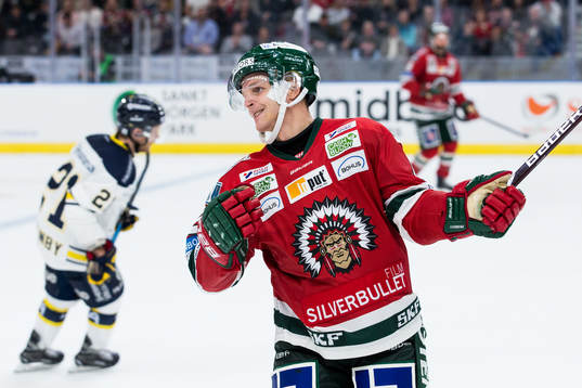 Frölundas Max Friberg deppar