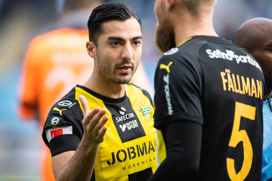 Hammarbys Jiloan Hamad med sorgband