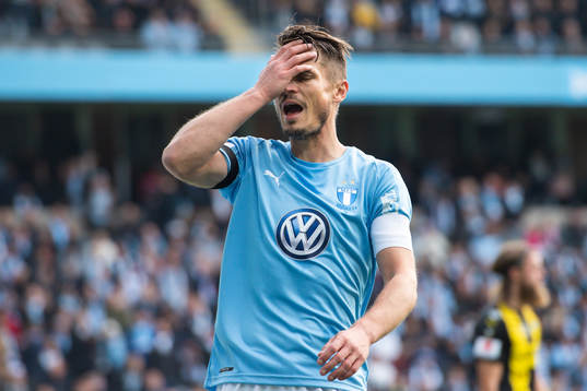 Malmö FFs Markus Rosenberg deppar