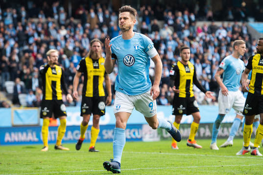 Malmö FFs Markus Rosenberg deppar
