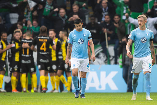 Malmö FFs Behrang Safari och Sören Rieks deppar