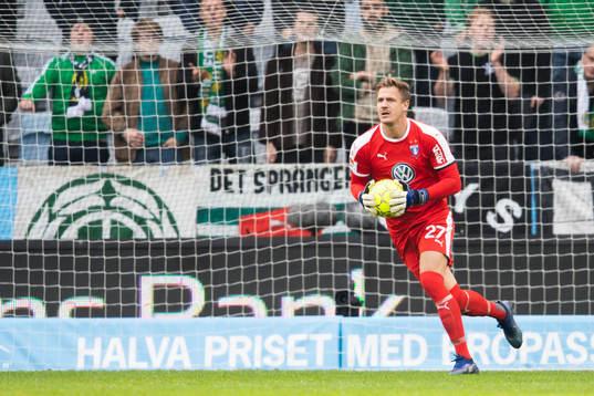 Malmö FFs målvakt Johan Dahlin