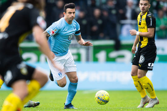 Malmö FFs Behrang Safari och Hammarbys Vladimir Rodic