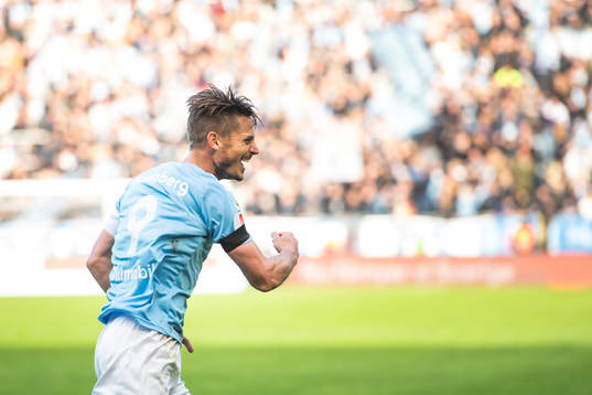 Malmö FFs Markus Rosenberg jublar