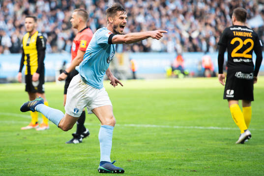 Malmö FFs Markus Rosenberg jublar