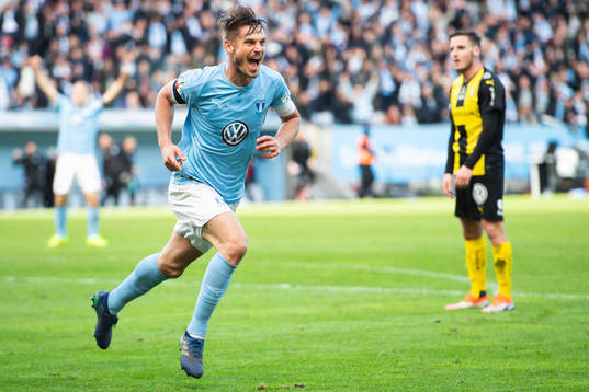 Malmö FFs Markus Rosenberg jublar