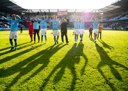 Malmö FFs spelare jublar
