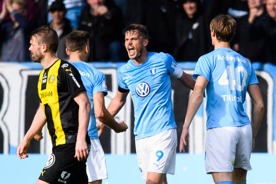 Malmö FFs Markus Rosenberg jublar
