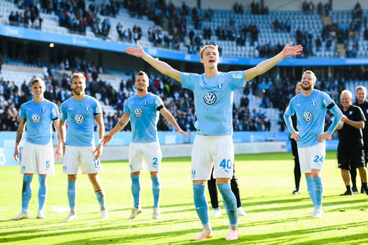 Malmö FFs Hugo Andersson jublar