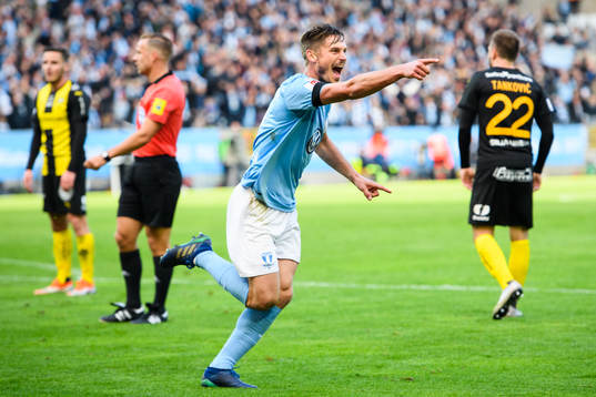 Malmö FFs Markus Rosenberg jublar