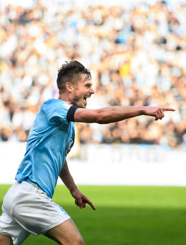 Malmö FFs Markus Rosenberg jublar