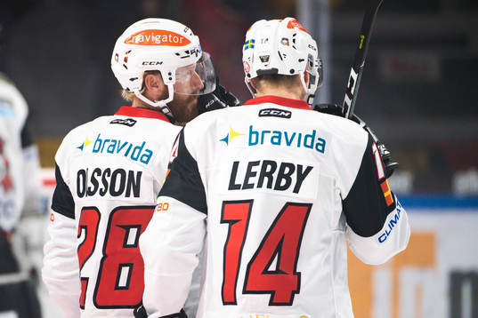 Malmö Redhawks Jens Olsson och Carl-Johan Lerby