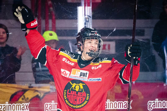 Luleås Noel Gunler jublar
