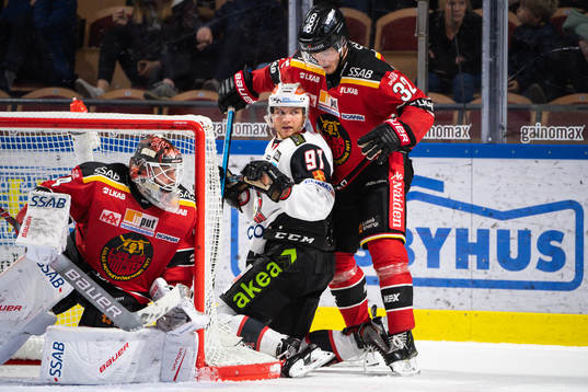 Malmö Redhawks Max Görtz och Luleås Oscar Engsund