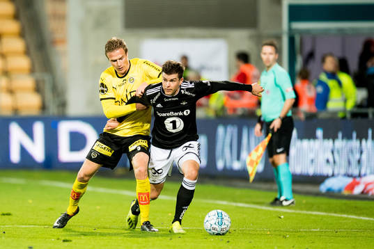 Simen Kind Mikalsen of Lillestrøm and Pål André Helland