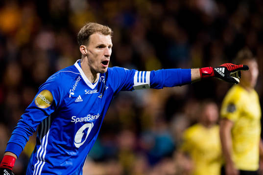 Goalkeeper André Hansen of Rosenborg