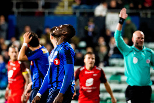 Franck Boli of Stabæk looks dejected